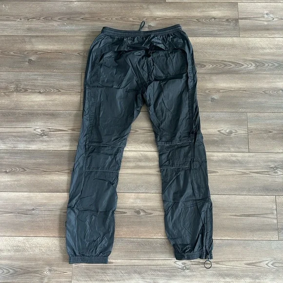 Off-White Black Joggers with Yellow Logo